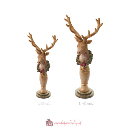 CERVO CON PIEDISTALLO