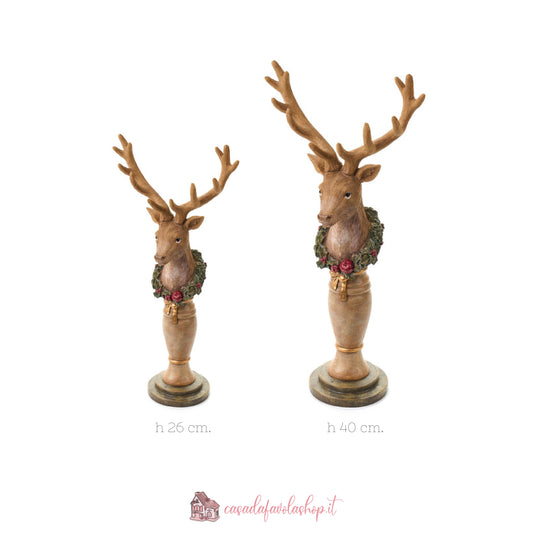 CERVO CON PIEDISTALLO