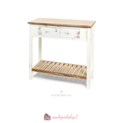 CONSOLLE CON DUE CASSETTI